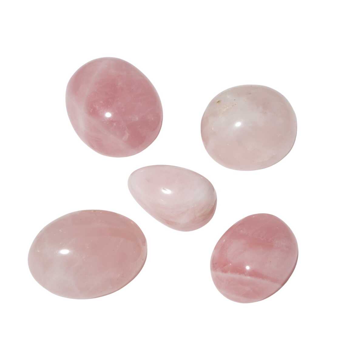 Pembe Kuvars (Gül Kuvars) Doğal Taş Tımbıl El Taşı