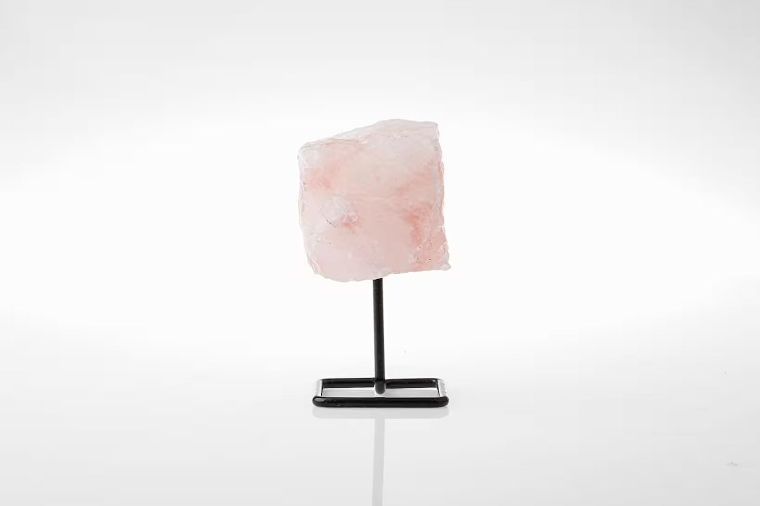 Pembe Kuvars Ayaklı Ham Kütle Taş (7-10cm Yükseklik)