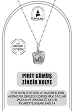 Prit Doğal Taş Gümüş Zincir Kolye