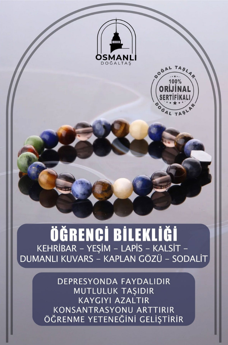 Öğrenci Doğal Taş Bileklik