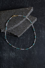 Sertifikalı Apatit ve Pembe Kuvars Doğaltaş Kolyey