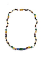 Anne Kolye Sertifikalı Doğal Taş 6 Mm Kehribar-Yeşil Aventurin-Yeşil Kiyanit-Yeşim-Rodonit-Selenit-Kaplan Gözü-Kalsit-Hematit-Sitrin-Zeberced