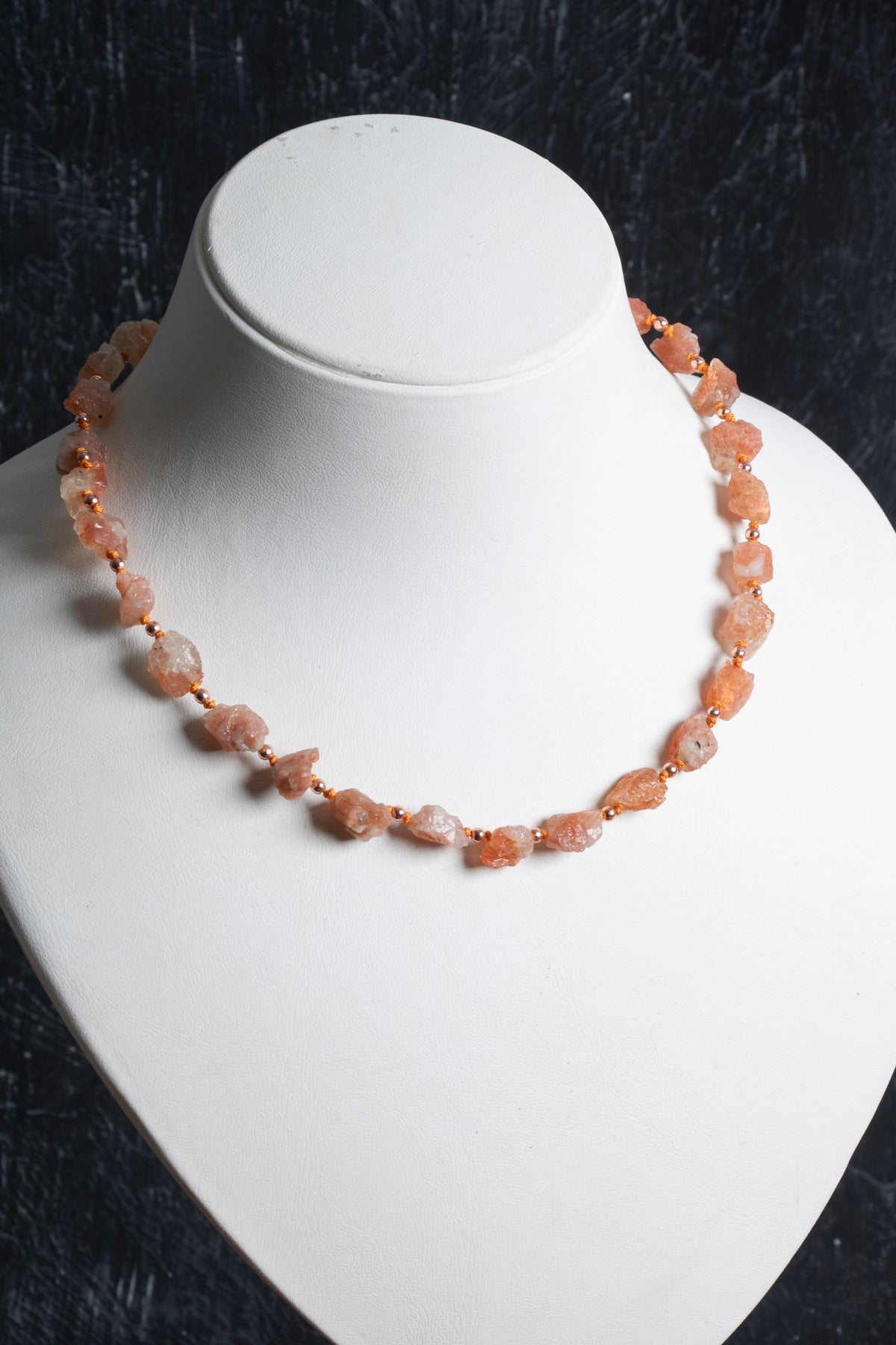 Sertifikalı Ham Güneş Taşı Doğaltaş Kolye