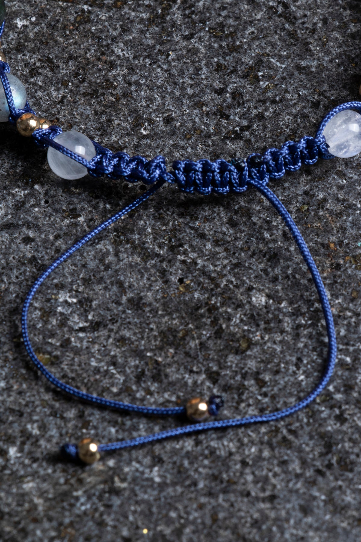 Sertifikalı Kova Burcu Doğal Taş Makrome Bileklik 