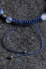 Sertifikalı Kova Burcu Doğal Taş Makrome Bileklik 