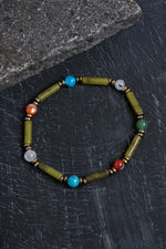 Sertifikalı Yeşim ve İkizler Burcu Doğal Taş Bileklik