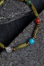 Sertifikalı Yeşim ve İkizler Burcu Doğal Taş Bileklik