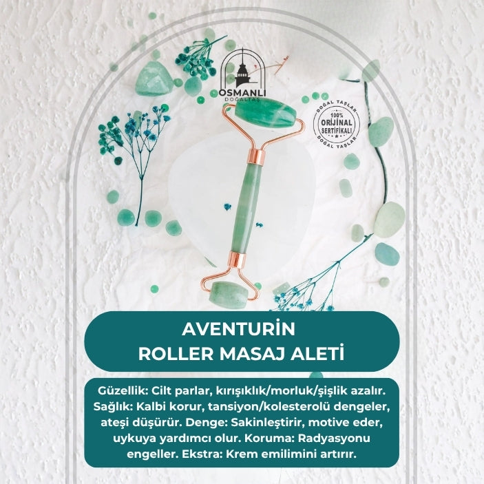 Aventurin Taşı Roller Masaj Aleti