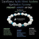 Zayıflama Açlık Bastırma Korkuları Azaltma Bilekliği - Ay Taşı - Prehnit - Apatit