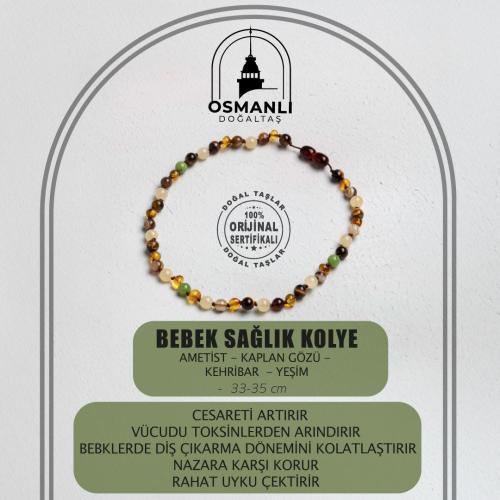 Sertifikalı Bebek Sağlık Kolye (33-35 CM)