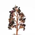 Renkli Turmalin-Kristal Kuvars Doğal Taş Dekoratif Ağaç